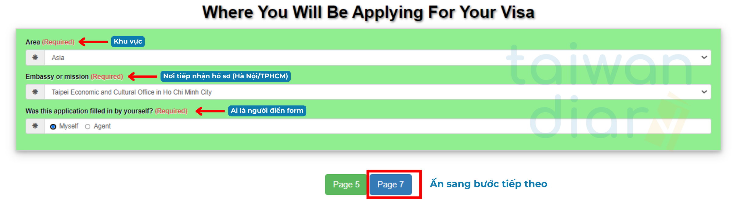 Hướng dẫn điền Tờ khai xin Visa du học Đài Loan chi tiết nhất 2024 10 Tờ khai xin Visa du học Đài Loan