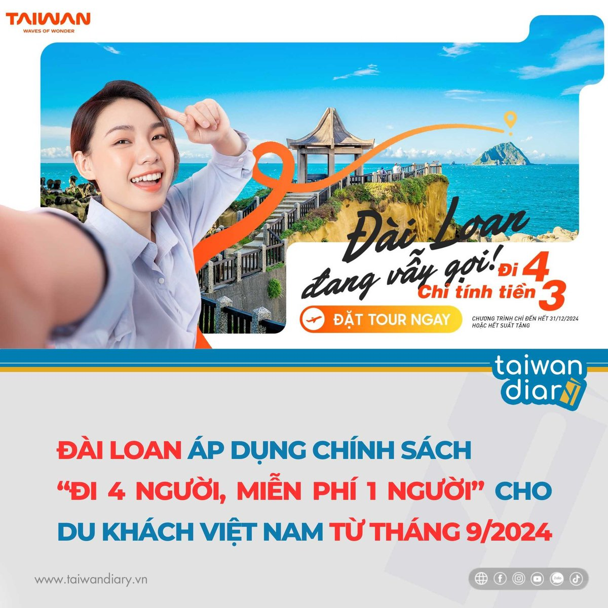 Đài Loan áp dụng chính sách khuyến mãi cho du khách Việt Nam đến Đài Loan: Đi 4 người, miễn phí 1 người 3 image 52